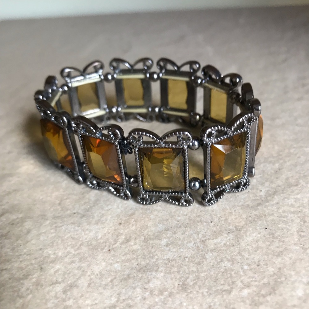 Amber yellow bracelet